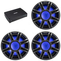 KICKER MWF 12-Inch Premium Marine Subwoofer & 51KXMA15001 Marine Amp Bundle