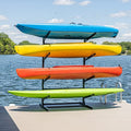Teal Triangle Freestanding G-Watersport 4 Kayak and SUP Outdoor Storage Rack Black