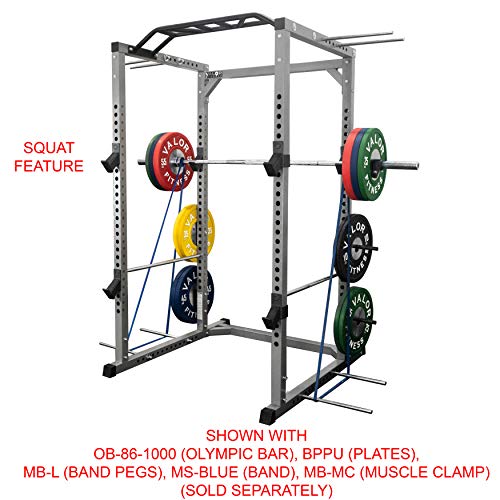 Valor Fitness Heavy Duty Power Cage with Multi-Grip Chin-Up Bar BD-41