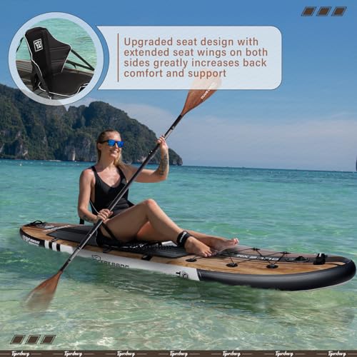 TIGERXBANG Paddle Board 10.8 Stand Up Inflatable SUP Indian Black