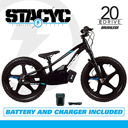 STACYC Brushless 20eDRIVE Electric Balance Bike for Kids Blue