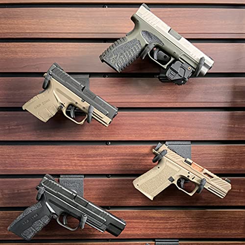 Hold Up Displays 12 Gun Rack for 6 Rifles & 6 Pistols Black Walnut