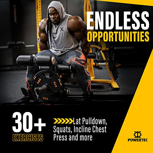 Powertec Fitness Workbench LeverSystem Adjustable Workout Bench Yellow