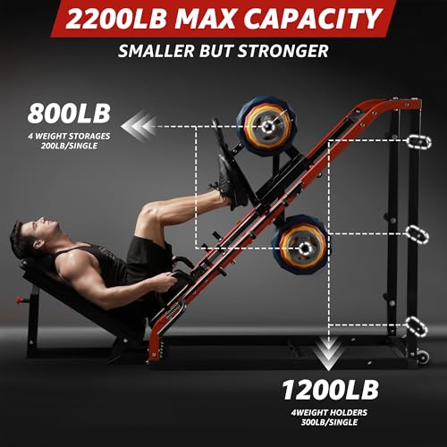 NANAUE Commercial Leg Press Machine Black