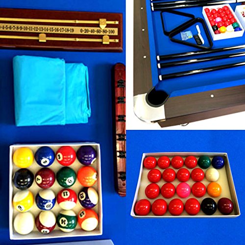 SIMBAUSA Billiard Pool Table 7 Feet Snooker Full Set Accessories Game mod. Blue SEA Blue
