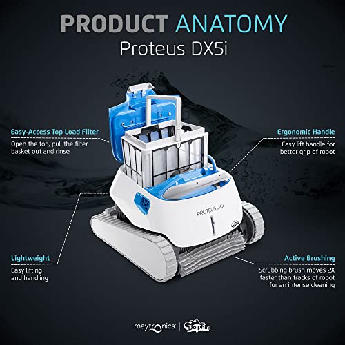 Dolphin Proteus DX5i Robotic Pool Vacuum Cleaner Multicolor