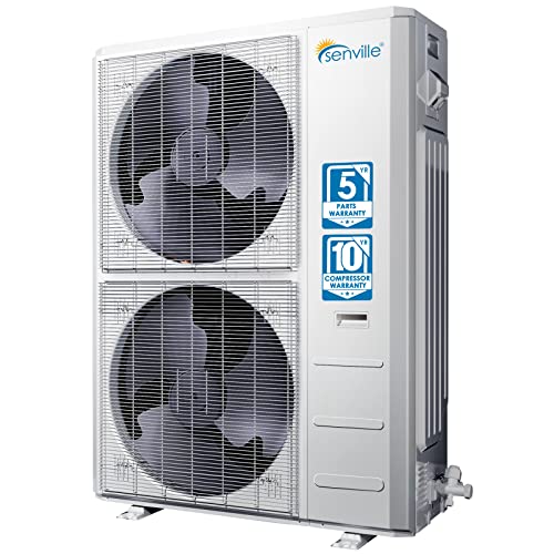 Senville 3 Ton Central AC Heat Pump Outdoor Unit 36,000 BTU Gray