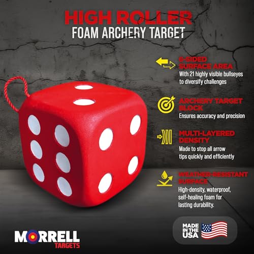 Morrell 4 Pack Archery Targets High Roller Foam for Crossbow & Compound Bow 13" Red