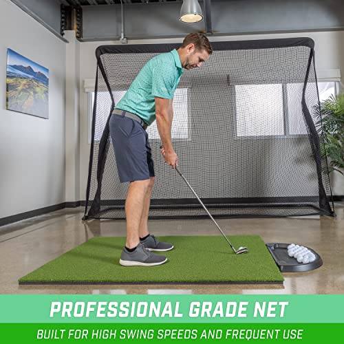 GoSports Elite Golf Practice Net with Steel Frame Black