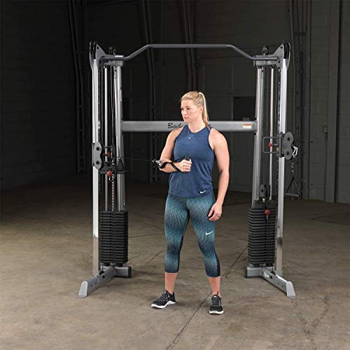 Body-Solid GDCC200 Cable Crossover Exercise Machine Grey/Black
