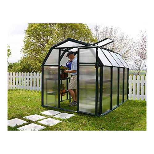 Palram Canopia Rion EcoGrow 2 Greenhouse 6x12 Ft Dark Green