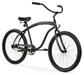 Firmstrong Men's Beach Cruiser Bike 21-Speed 26-Inch Matte Black