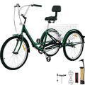 Bkisy Adult Tricycle 24'' 1-Speed Green