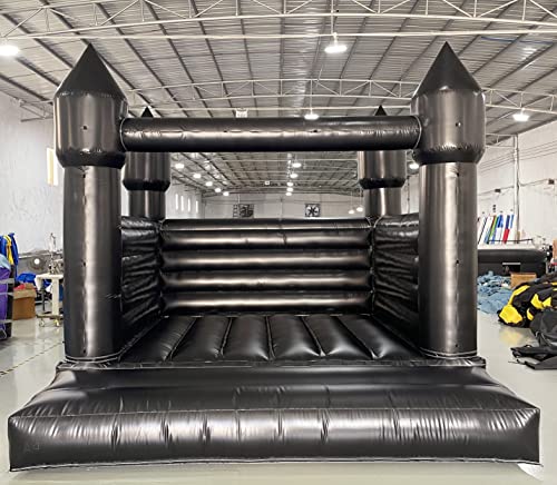 Nothers King 13FT Black Inflatable Wedding Bounce House with Air Blower