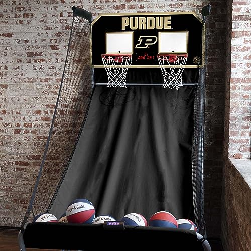 Pop-A-Shot Home Dual Shot with Purdue Boilermakers NCAA Graphics Black
