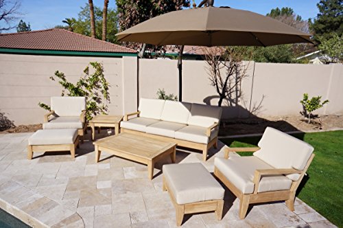 TeakStation Sunbrella Fabric Cushions for Atnas 6pc Sofa Set