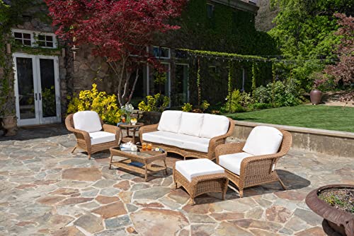Tortuga Outdoor Sea Pines 6-Piece Sofa Seating Conversation Set Mojave