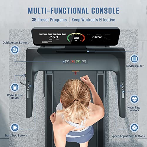 OMA Folding Treadmill Black