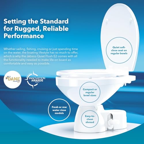 Jabsco Quiet Flush E2 Marine Toilet 24 Volt