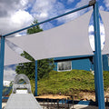 Patio Shade Sail Rectangle Sun Canopy 25' x 40' Light Gray