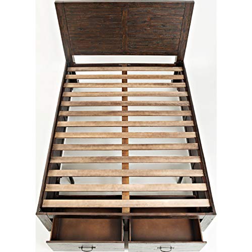 Jofran Inc. Jackson Lodge Twin Storage Bed Deep Chocolate Finish