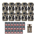 Stealth Cam 2020 G42NG 24MP Trail Cameras Bundle with Memory Cards, No-Glow Flash, Kryptek Camo, HD Video, Camouflage