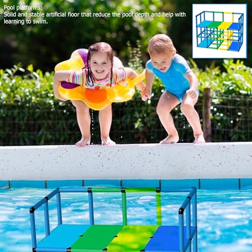 Funphix Swimming Pool Platform for Toddlers and Kids - Outdoor Learn to Swim Playset