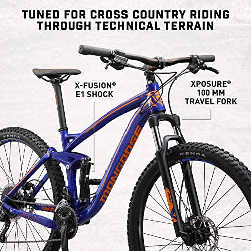 Mongoose Salvo Sport Adult Mountain Bike 29-inch Blue