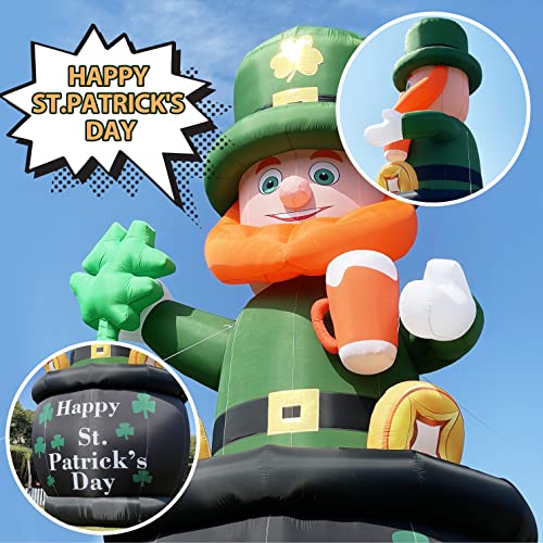 OZIS 26FT St. Patrick's Day Inflatable Leprechaun Outdoor Decoration