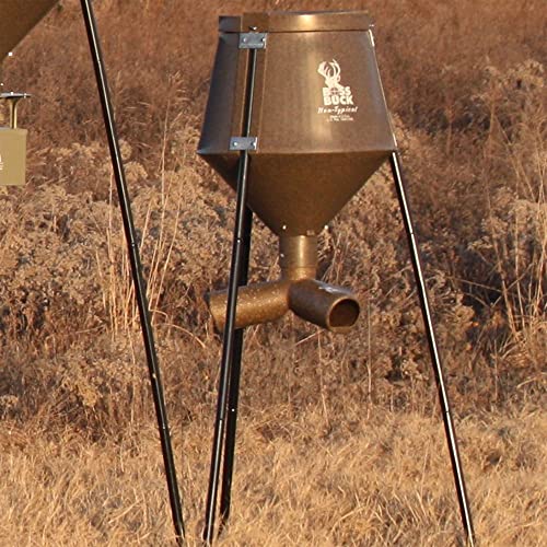 Boss Buck 200 lb Gravity Fed Tripod Feeder for Wildlife - Brown (3 Pack)