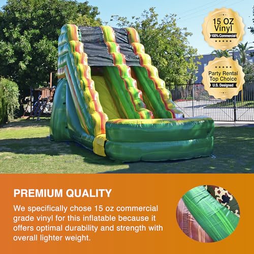 JumpOrange Commercial Water Slide with Splash Pool Amazon River