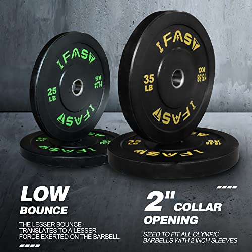 IFAST Hex Bar Weights Set Trap Bar Olympic Bumper Weight Plates Black