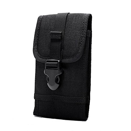 OneTigris MOLLE Phone Pouch for 4.7" - 5.5" Phones Black - 1000D Nylon