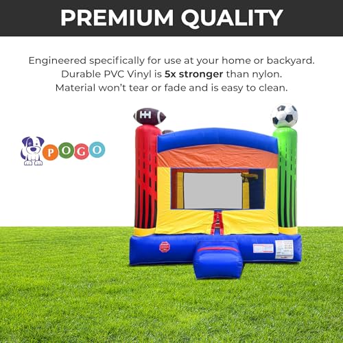 Pogo Bounce House Crossover Deluxe Sports Inflatable Bounce House