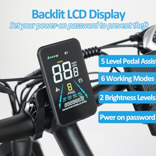 E·Bycco Dual 1000W Motors 2000W Electric Bike for Adults, 35MPH 48V 23Ah Battery Electric Bicycle, Full Suspension 26"*4.0 Fat Tire Hydraulic Disc Brake, Beach Off-Road Mountain E-Bike for Men EB7Pro Blue/2000W/Dual Motor