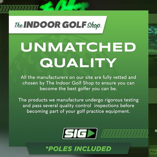 The Indoor Golf Shop SIG10 Golf Simulator Enclosure with SIGPRO Screen