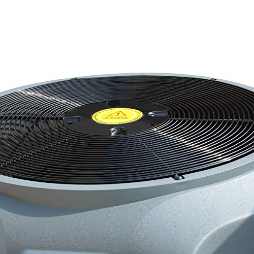 XtremepowerUS Heat Pump Titanium Super Quiet Swimming Pool Heater Gray