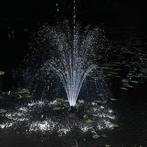 OASE Floating Fountain with Lights 1/4 Hp Black