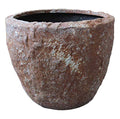 HomeRoots 1" X 21" X 17" Rocky Round Tall Planter Brown