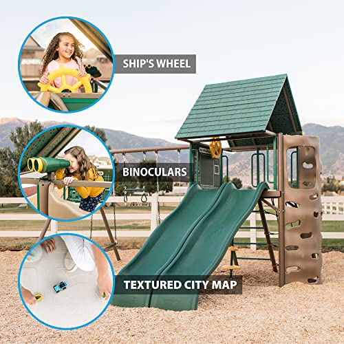 Lifetime Big Stuff Adventure Swing Set Brown/Green