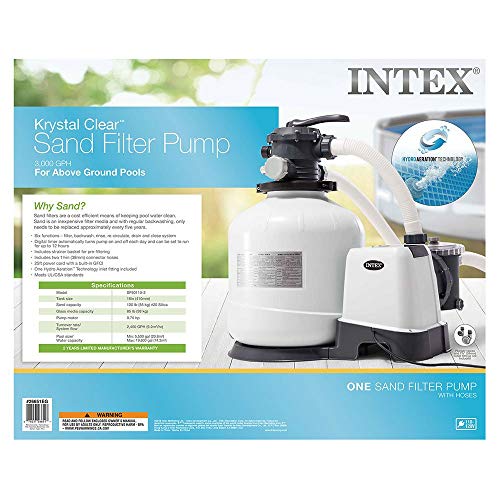 Intex 3000 GPH Above Ground Pool Sand Filter & Automatic Pool Cleaners Set