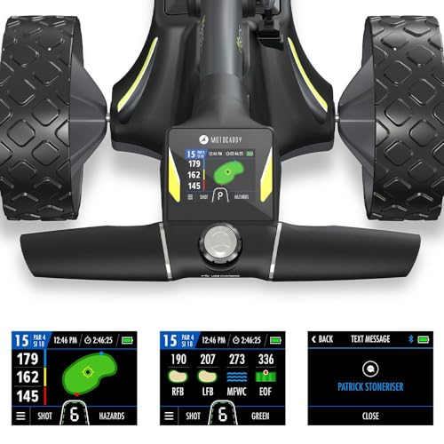 AMBA7 Motocaddy M3 GPS DHC Electric Caddy Cart Bundle Black