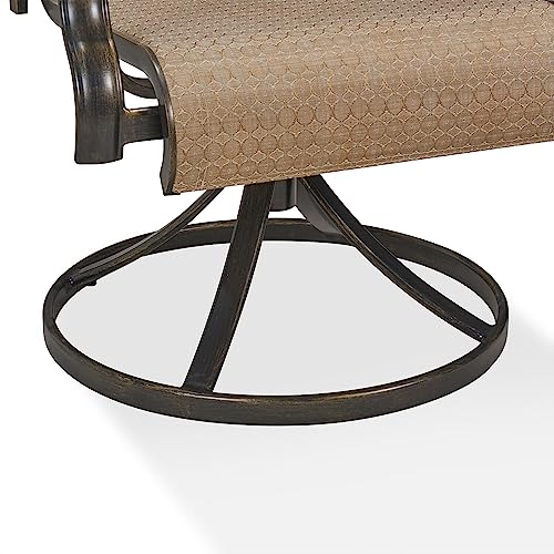 Hanover Brigantine 9-Piece Weather-Resistant Outdoor Dining Set Tan
