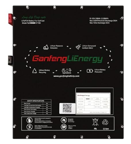 GORILLA RIDES Golf Cart Lithium Battery 51V 100AH LIFEPO4 EV G Series