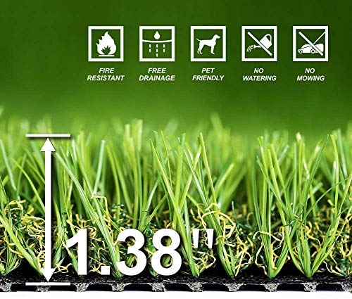 Conscience Trading Artificial Grass Outdoor Rug 10ft x 30ft Green