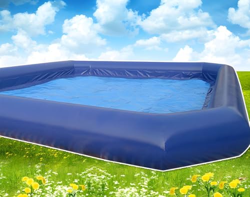 Banfluxion Inflatable Family Pool 315x315x26in with 800W Blowers Blue