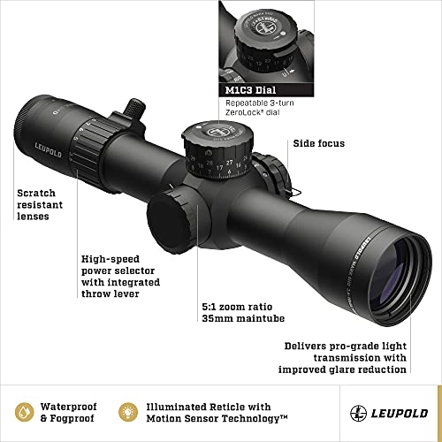Leupold Mark 5HD 3.6-18x44mm M1C3 FFP Riflescope Illuminated PR1-MOA Reticle