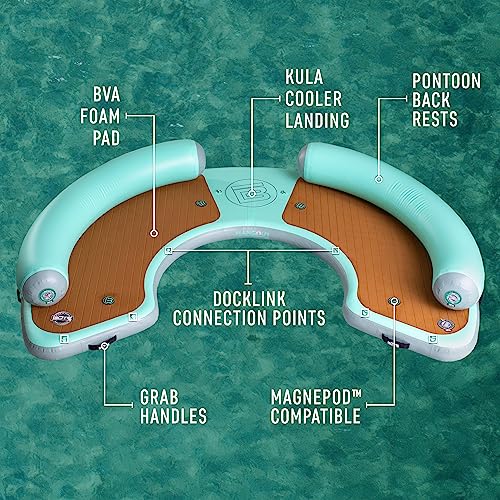 BOTE Inflatable Dock Hangout Suite 240° Floating Party Raft Classic Seafoam
