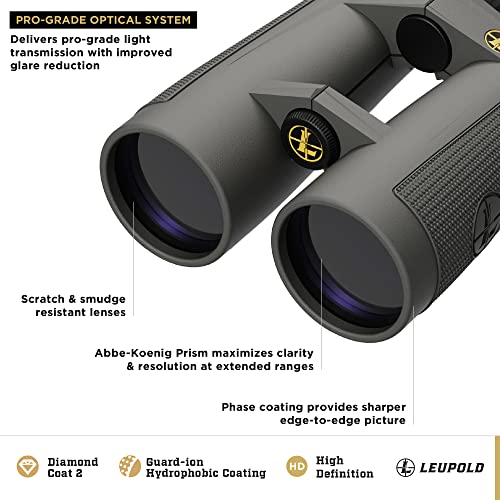 Leupold BX-5 Santiam HD 12x50mm Binoculars Shadow Gray