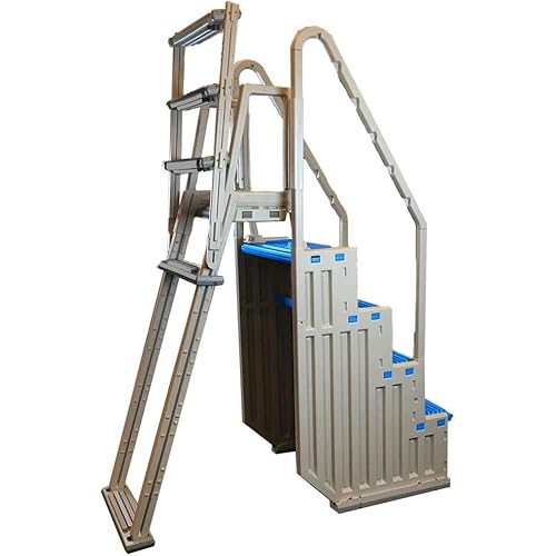 Confer Plastics Above Ground Pool Ladder Warm Grey/Blue